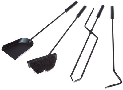 Set aksesorësh oxhaku Flammifera K087B, Ø23 x 66 cm, metal, i zi