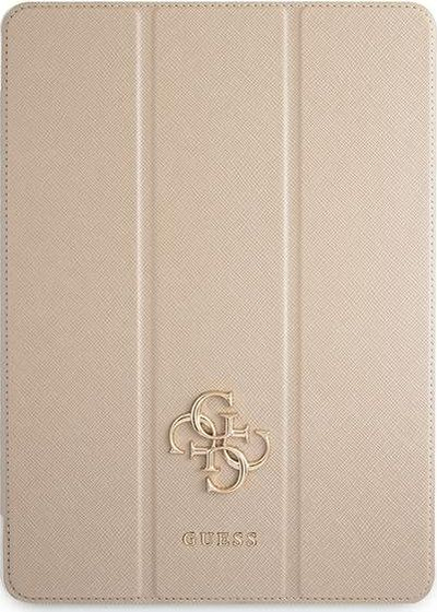 Mbulesë tablet Guess Logo Smart Cover për iPad Pro 12.9 2020, me funksion stand, gold