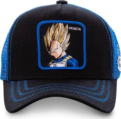 Kapele baseball Capslab Dragon Ball Z Vegeta CL/DBZ/1/VE3, trucker, unisex, blu me të zezë