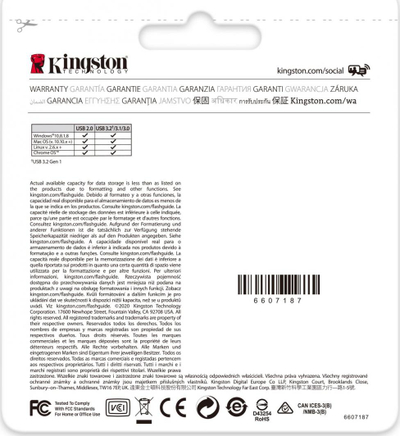 USB Kingston DataTraveler Exodia, 256 GB
