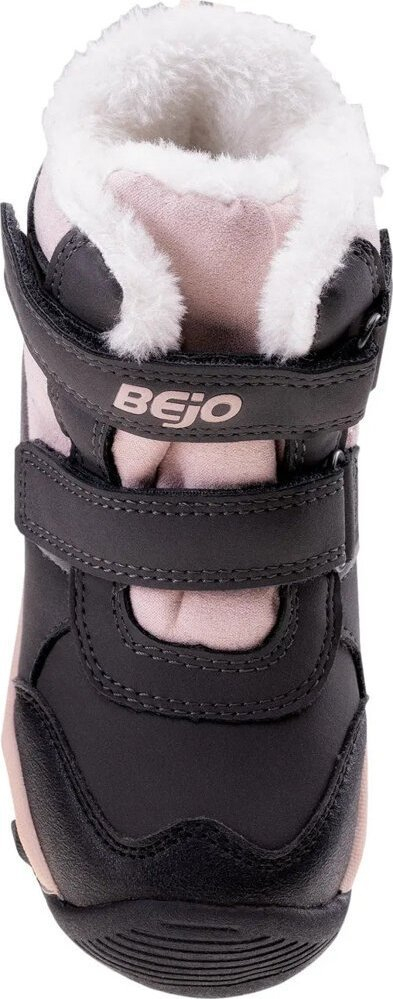 Зимски чизми за девојчиња Bejo Baisy Mid WP Jr, водоотпорни, затворање со Велкро лента, розево сиви