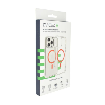Dviced MagSafe iPhone 16 Pro Max Clear Case, Red