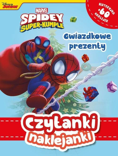 Libër me ngjitësa Marvel Spidey and His Amazing Friends Reading and Sticker Book Star Gifts, ilustru, për kalamaj, shumëngjyrësh