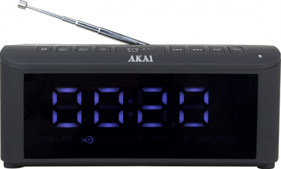 Radio ora Aiwa AKAI ACRB-1000, Bluetooth 5.1, karikues me valë, e zezë