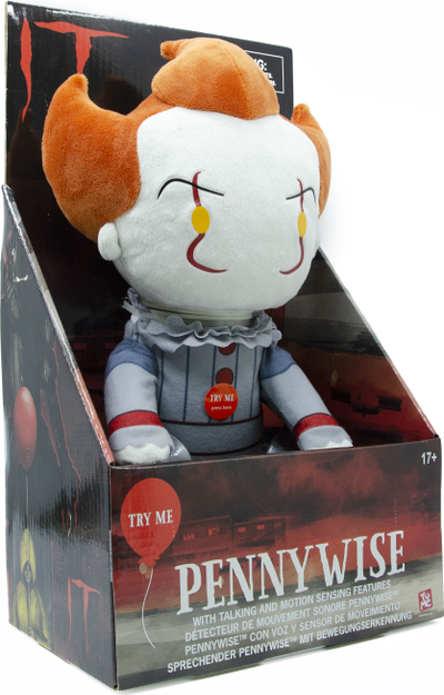 Lodër pelushi YuMe Toys Pennywise, 30 cm, me tinguj, gri