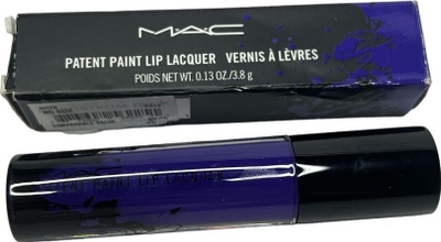 Кармин лента MAC Patent Varnish Liquid Lipcolour Shellac Shocked, 3.8ml, со висок сјај