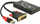Adapter video Delock 62596, nga DVI-D në DisplayPort 1.2, 4K 30Hz, i zi