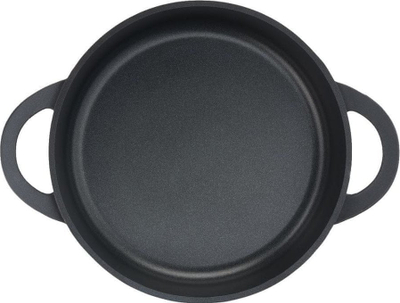 Tigan servirje Tefal Trattoria, 28 cm, alumini i derdhur, i zi