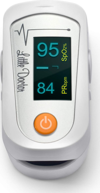 Пулсен оксиметар Little Doctor MD300C23, OLED екран, пренослив, бел
