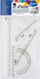Set gjeometrie Centrum 80946, plastik, 20cm, transparent