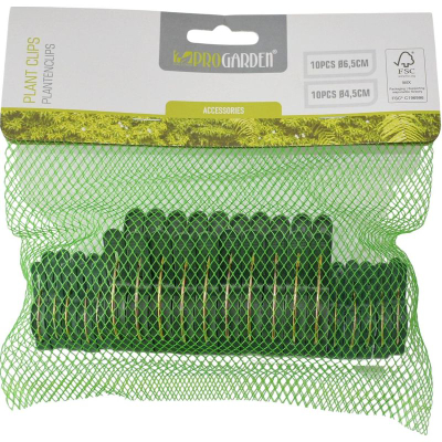 Klepsa për bimë ProGarden, set me 20 copë, plastike, jeshile