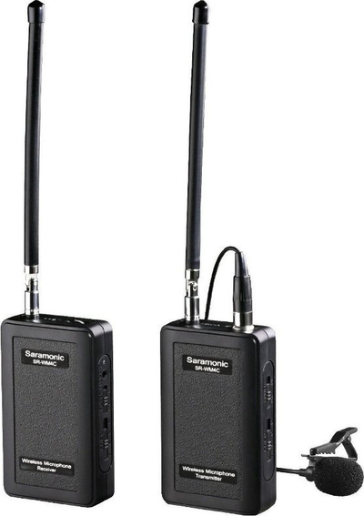 Sistem mikrofoni pa tela Saramonic SR-WM4C, VHF, me lavalier, i zi