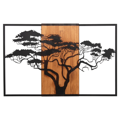 Dekor muri Tree Figure 90x3x58Hcm (HM4650), zezë