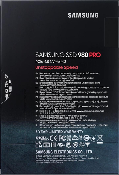 Disk SSD Samsung 980 PRO, 2 TB, M.2 PCI-E x4, Gen4 (MZ-V8P2T0BW)