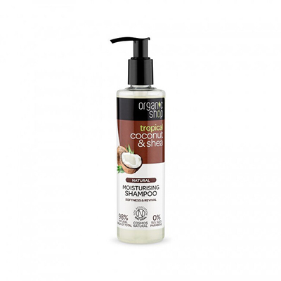 Shampo për flokë Organic Shop Tropical coconut, 280 ml