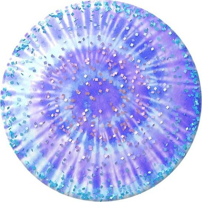 Mbeshtetëse telefoni PopSockets 2 Glitter Twisted Tie Dye 801928, kapje e rehatshme, shumëngjyrëshe