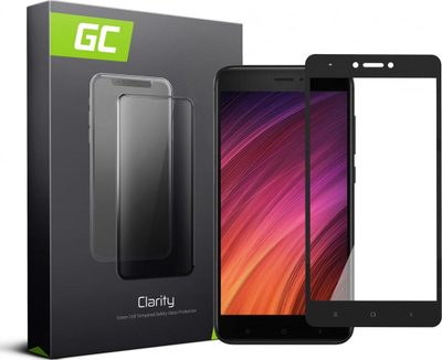 Xham mbrojtës GC Clarity për Xiaomi Redmi Note 4X, 3D, i zi