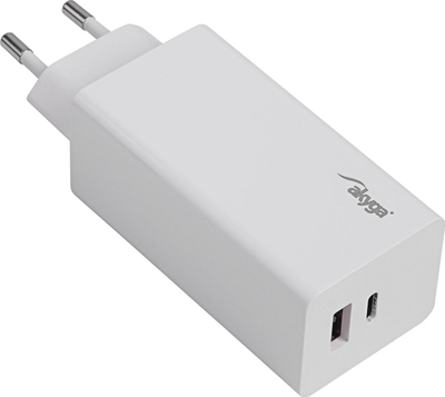 Karikues USB Akyga AK-CH-20, 100W, 2x USB-A USB-C, i bardhë
