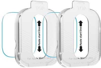 Xham mbrojtës Tech-Protect Easy Set+ për Apple Watch Ultra 1/2 49mm, set 2 copë, transparent