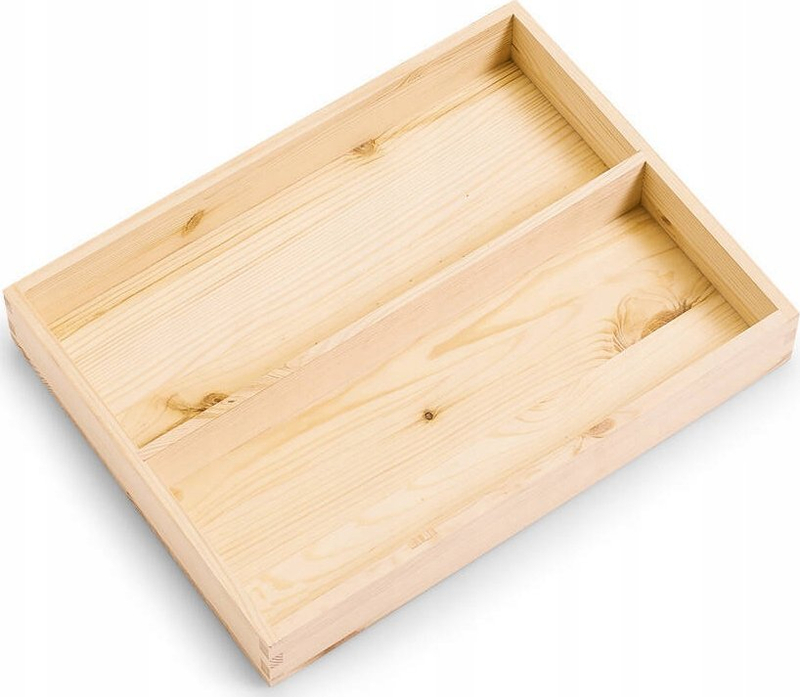 Kuti organizuese Zeller Present, insert me ndarje 40 x 30 x 5 cm, dru pishe, natyrale