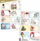 Stickerë për dhurata MFP Christmas Children 1240860, set me 16 copë, me motive festive shumëngjyrëshe