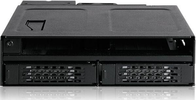 Kasetë disku ICY DOCK ToughArmor MB602SPO-B, bay 5.25", 2x 2.5", e zezë