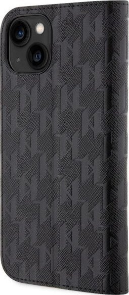 Këllëf telefoni Karl Lagerfeld KLBKP14SSAKLHPK, për iPhone 14, tip bookcase, i zi