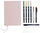 Set journaling Tombow Creative Journaling Kit Pastel, format A5, fletore me pika, ngjyra pastel
