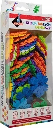 Set lodrash ndërtimi Askato Little Geniuses Flowers, 90 copa, 3+, shumëngjyrësh