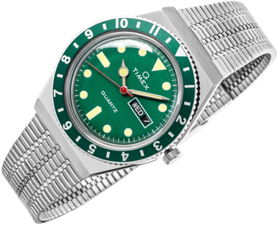 Ora dore Timex Q Reissue TW2U61700, 38mm, çelik inoks, argjend