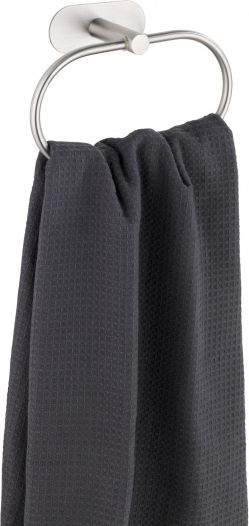 Mbajtës peshqiri WENKO TurboLoc Orea Matt, pa shpime, 7x27x18 cm, metal mat argjendtë