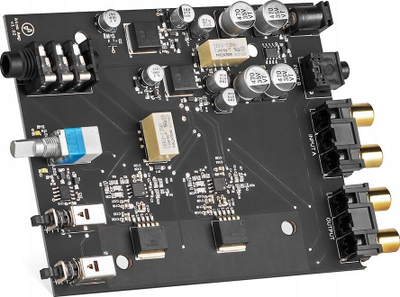 Përforcues kufjesh JDS Labs Atom Amp+ Hevi, hyrje RCA dhe 3.5 mm, para‑përforcues për bokse aktive, i zi