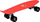 Skateboard Color Fiszka SP0575, 55cm, për fëmijë, i kuq
