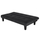 Sofabed Odessa HM3000.14, 3 ulëse, kadife, 180x83x75 cm, i zi