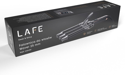 Ondulues flokësh Lafe Sleek & Shine Waver, veshje qeramike, ekran LED, i zi
