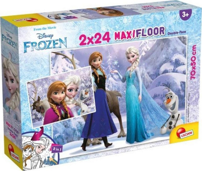 Puzzle Lisciani Supermaxi 2x24 Frozen, 48 copë, për fëmijë