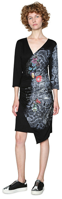 Fustan Desigual Next To Me 18SWVKBK 2000, shumë ngjyrësh