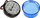 Sirena optike e brendshme SO 05, 12V DC, LED blu, plastike