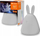 Llambë nate LEDVANCE Nightlux Touch Lepurush, LED RGBW, me bateri USB, e bardhë