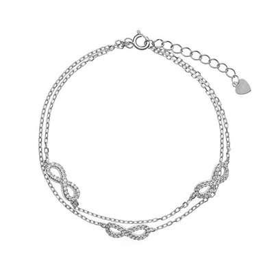 Byzylyk për femra AGAIN Jewelry AJNR0004, 19 cm, i argjendtë