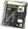 Çantë dyshe biçiklete Dunlop Double Bicycle Bag, poliester, me rripa pasqyrues, e zezë