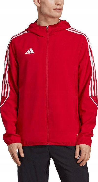 Xhaketë adidas Tiro 23 League Windbreaker W IA1618, me kapuç, poliestër, e kuqe