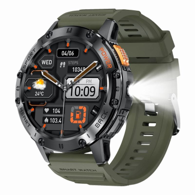 Orë e zgjuar Gravity GT22-5, ekran AMOLED 1.43", Bluetooth, e zezë/jeshile