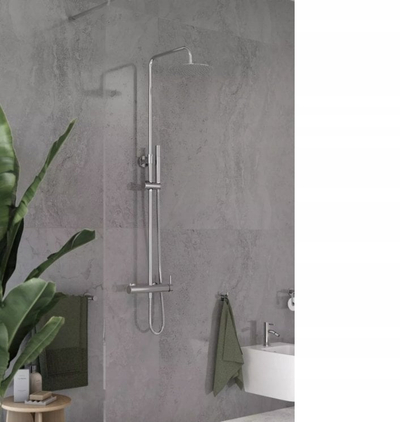 Dush Ferro Ciriculus NP85 BCK7U, sistem rain shower, bateri jasht, krom