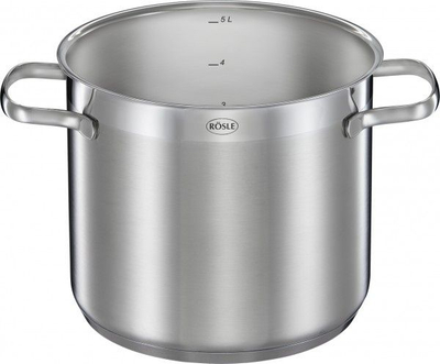 Tenxhere për pasta Rösle Elegance, 5L, inox, argjendtë