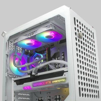 Ftohës uji për procesor Cooler Master MasterLiquid 240 ATMOS, 240mm, ARGB, i bardhë