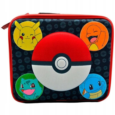 Çantë mëngjesi Pokemon, 20x23x8 cm, poliester, shumëngjyrëshe