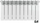 Radiator KFA G350F (790-101-44), i bardhë