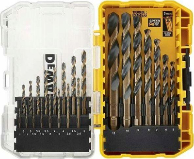 Set stërvitjesh DeWalt FlexTorq, 23 copë, metal HSS, në kuti