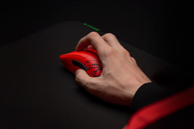 Maus gaming Razer DeathAdder V3 Pro Faker Edition, wireless, 63 g, i kuq